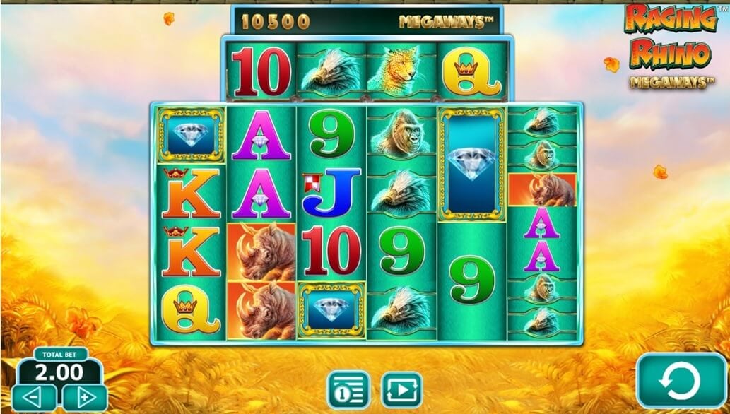 Raging Rhino Megaways Slot Game