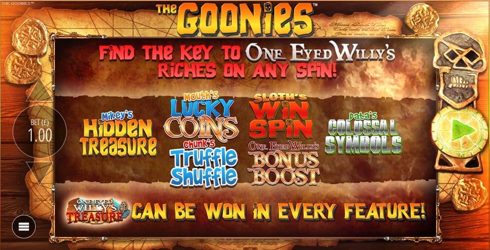 the goonies slot loading screen