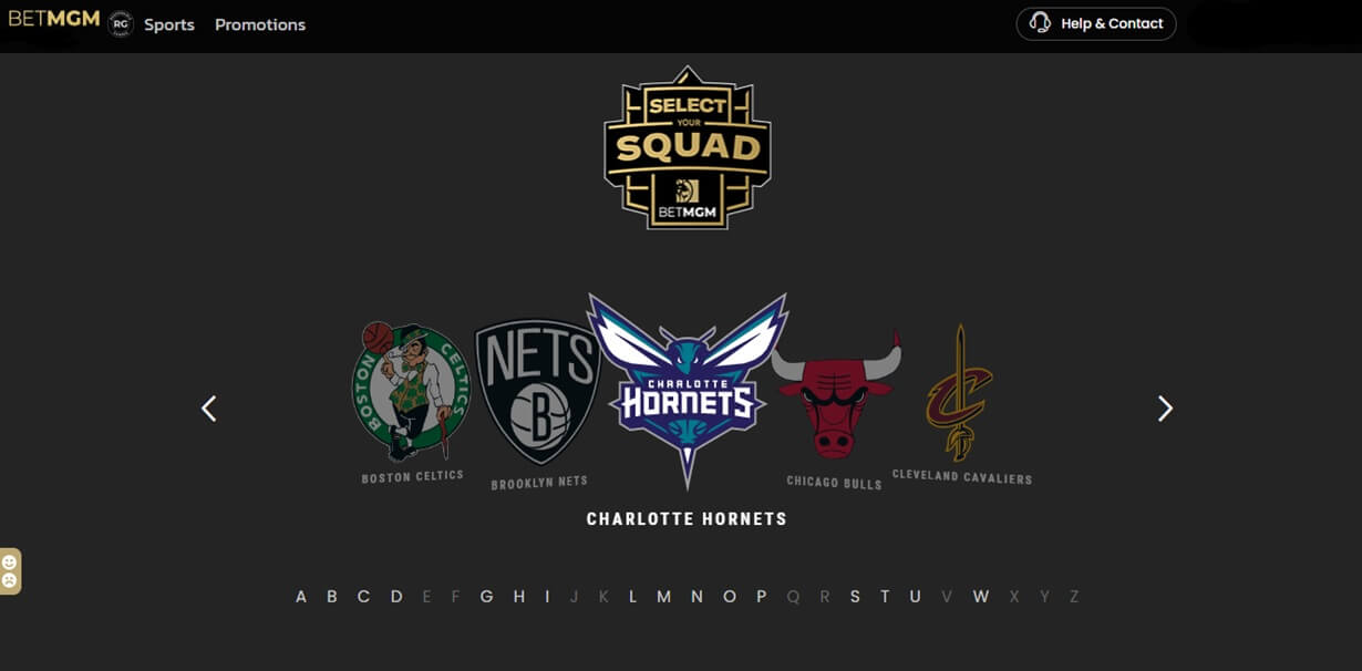 BetMGM Select Your Squad