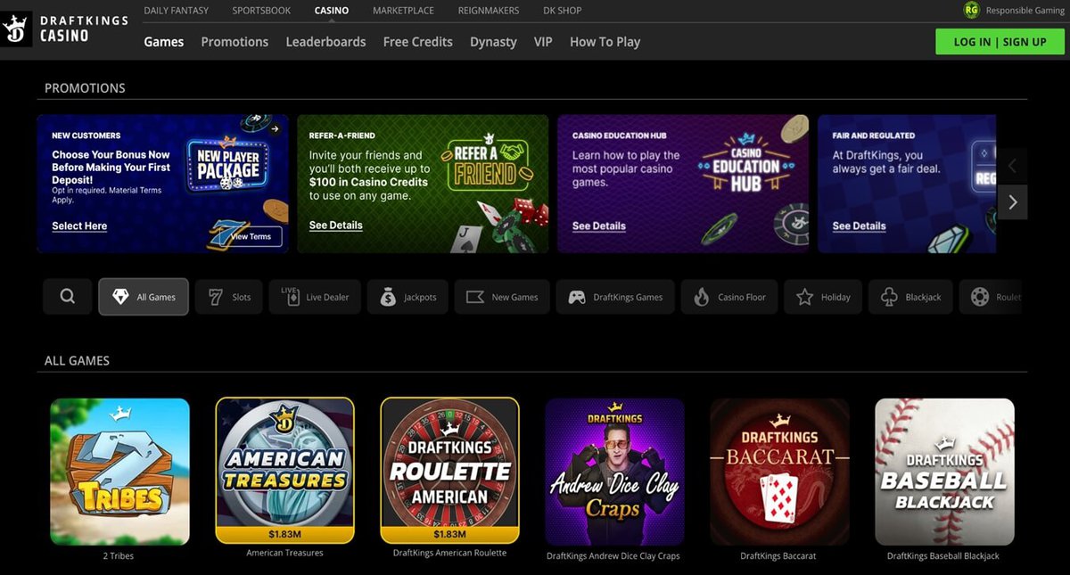 DraftKings Casino Games