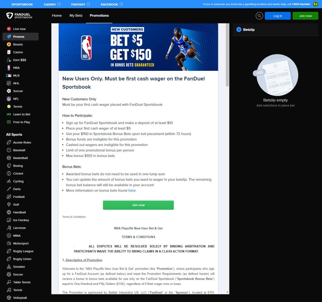 FanDuel Sportsbook New User Bonus