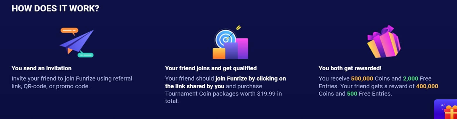 Funrize Referral Bonus