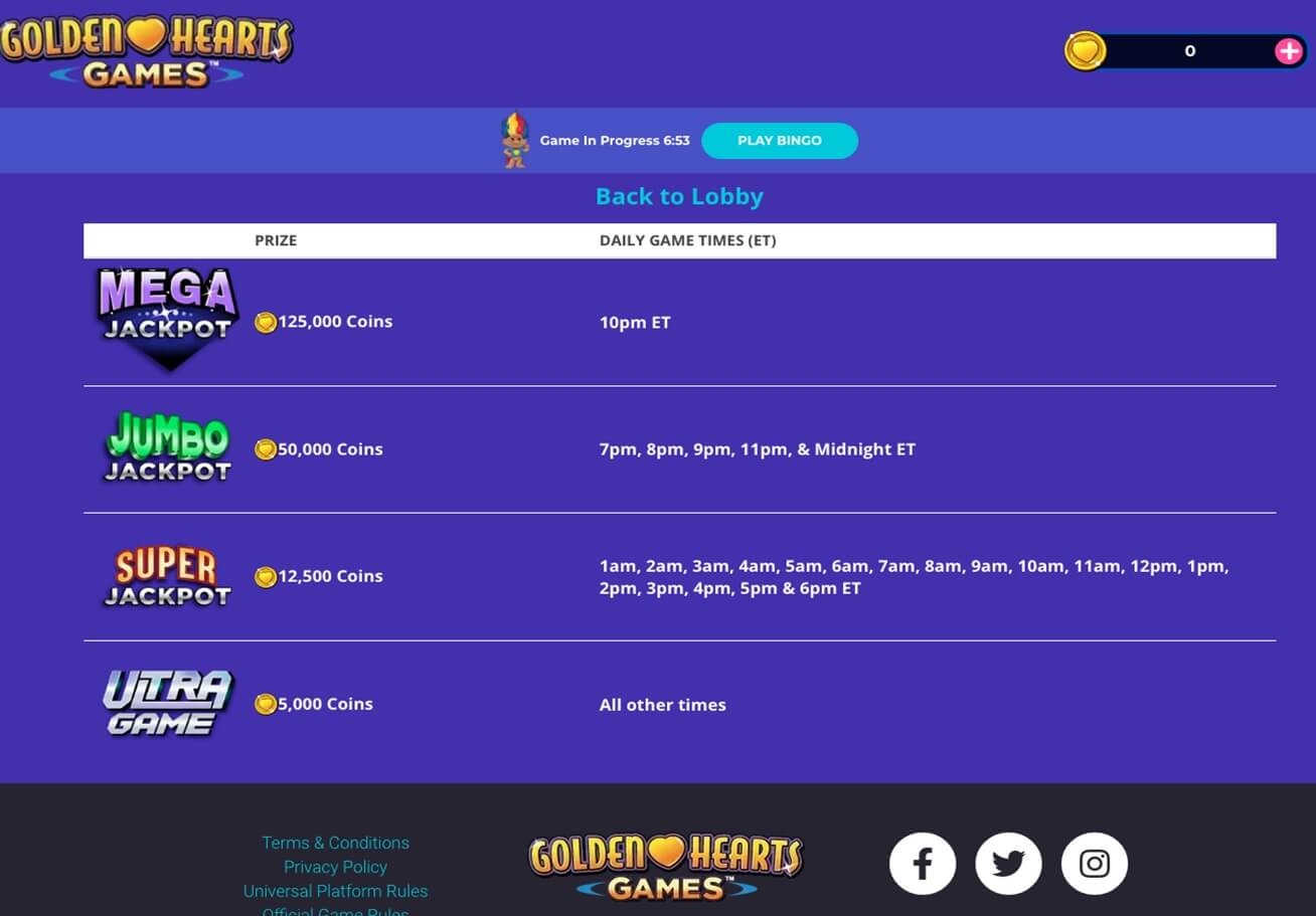 Golden Hearts Games Promo Codes & Offer Coupons Jan 2024