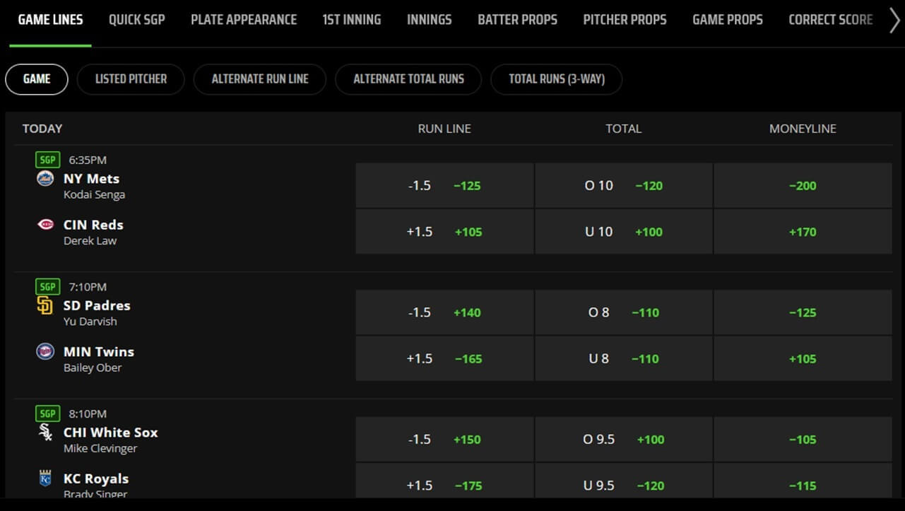 MLB Games Betting