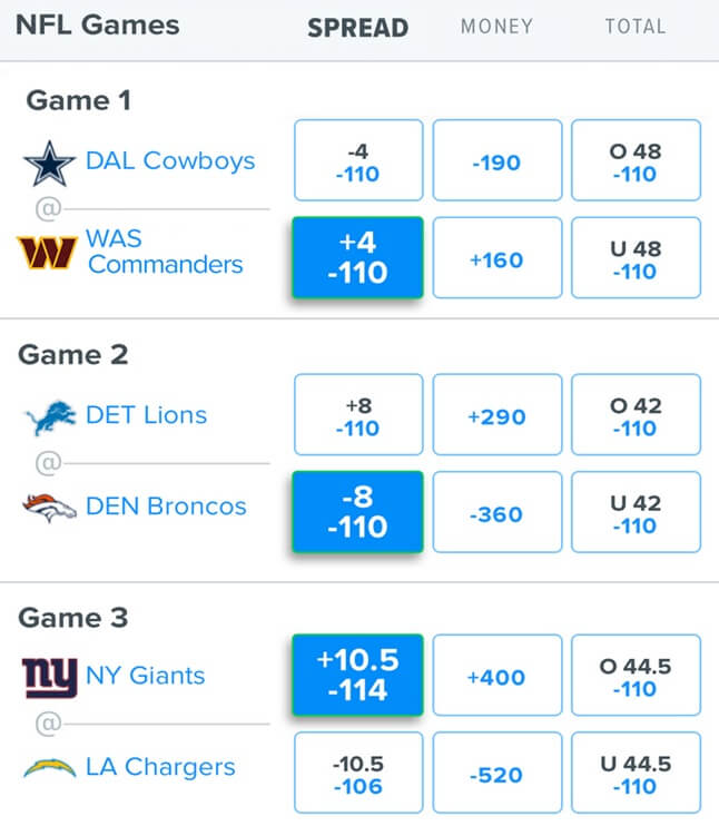 NFL Games Betting