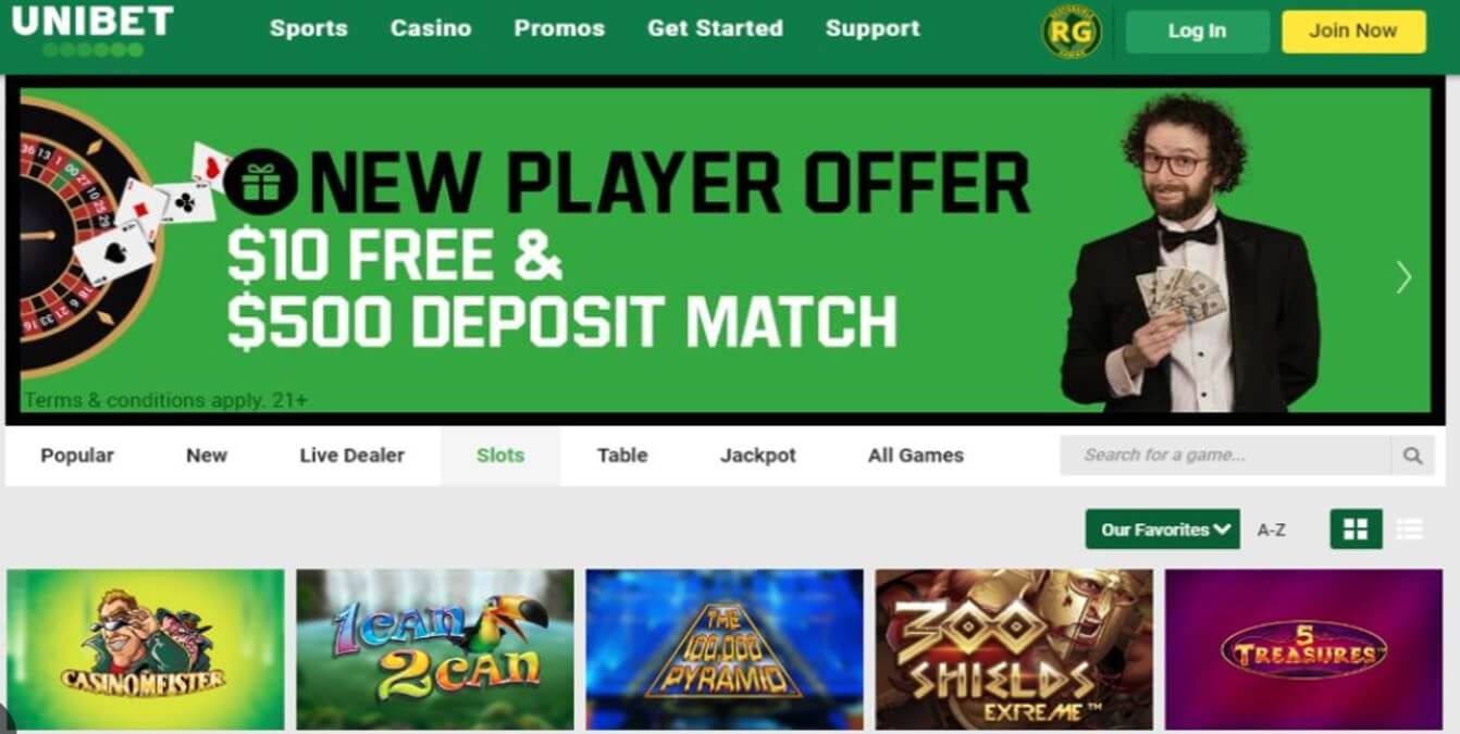 Unibet Casino Slots