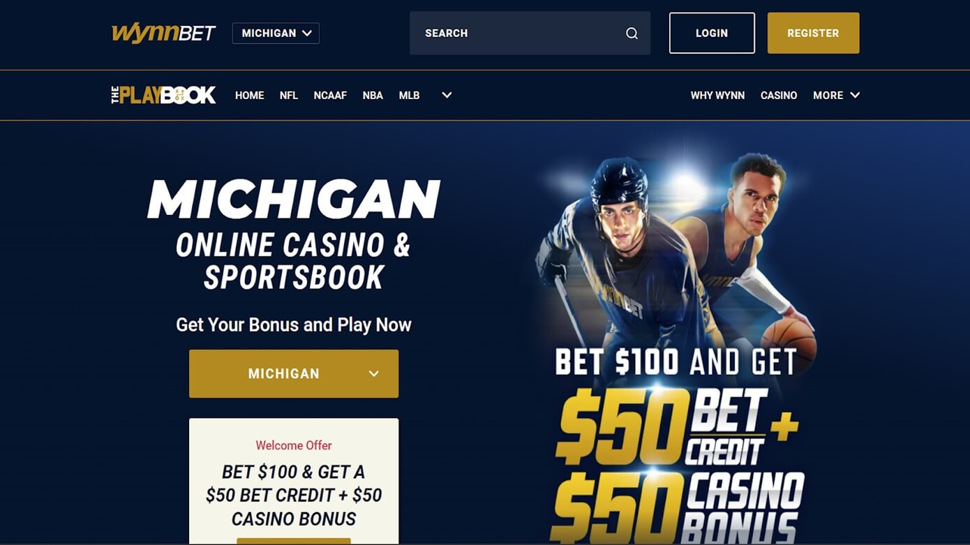 WynnBET MI Sportsbook Homepage
