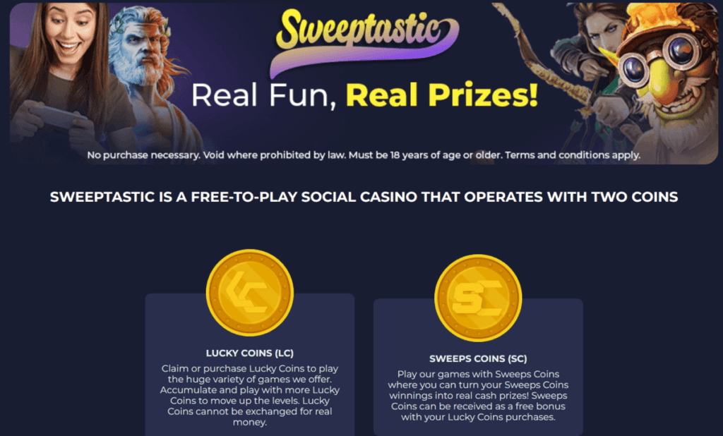 Sweepstastic, Real Fun, Real Prizes