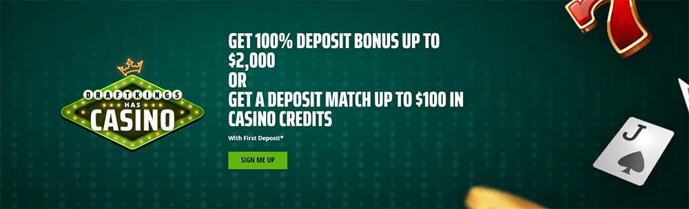 DraftKings casino welcome bonus