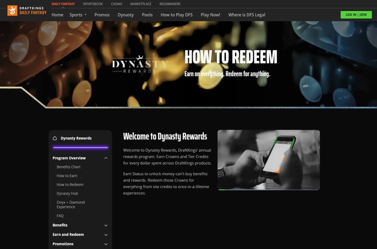 DraftKings Daily Fantasy Dynasty Rewards