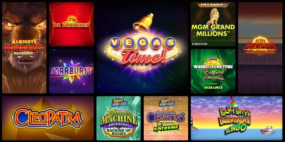 selection of online slots