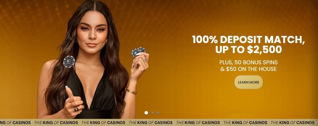 100% Deposit Match Up to $2500