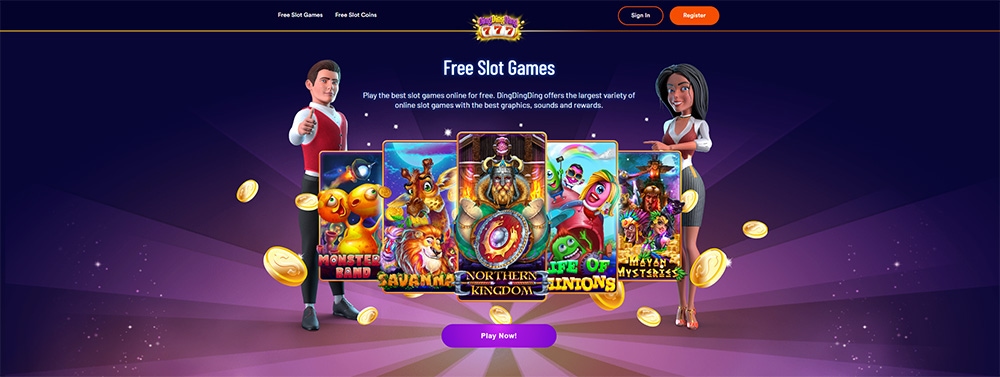 Ding Ding Ding casino homepage