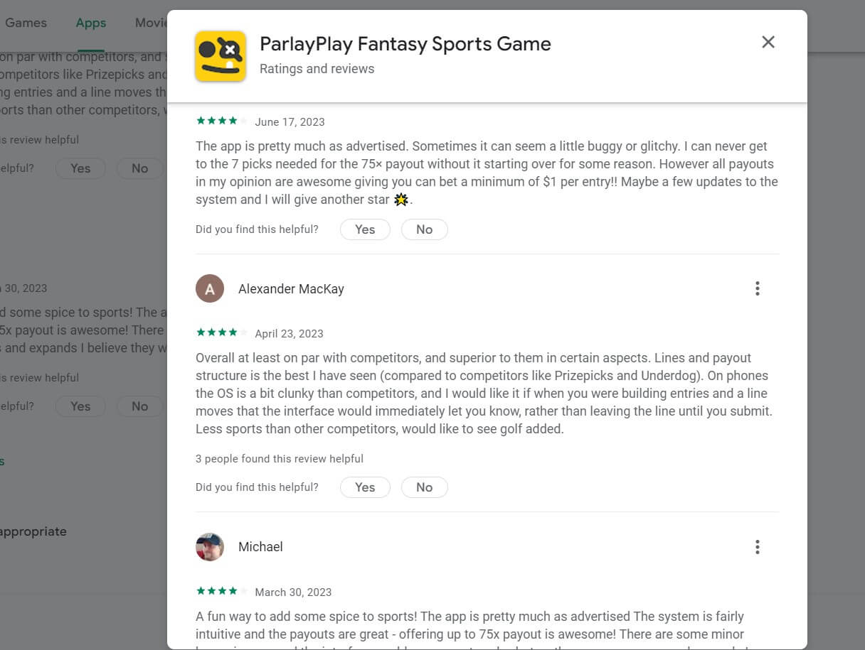 Parlayplay Reviews