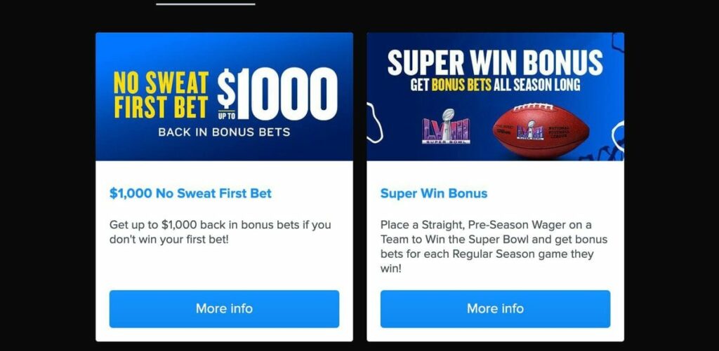 $1000 bonus bet