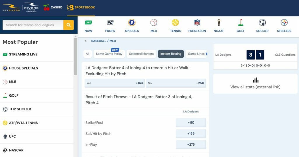betrivers live betting strategy