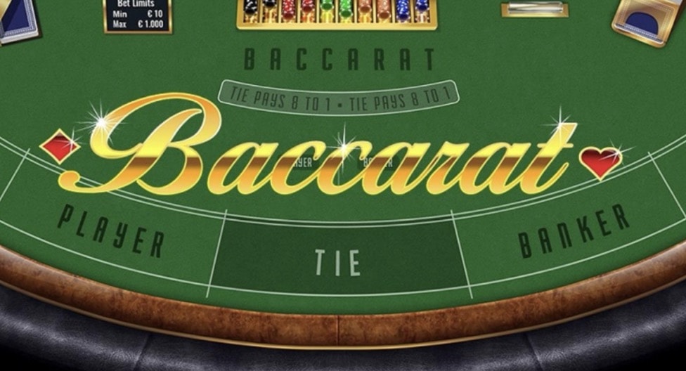 Baccarat table