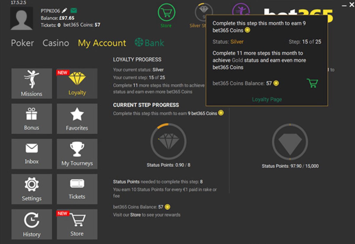 bet365 VIP Status
