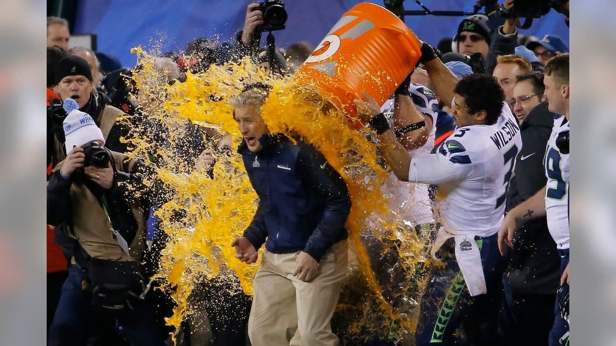 Players Dumping Gatorade