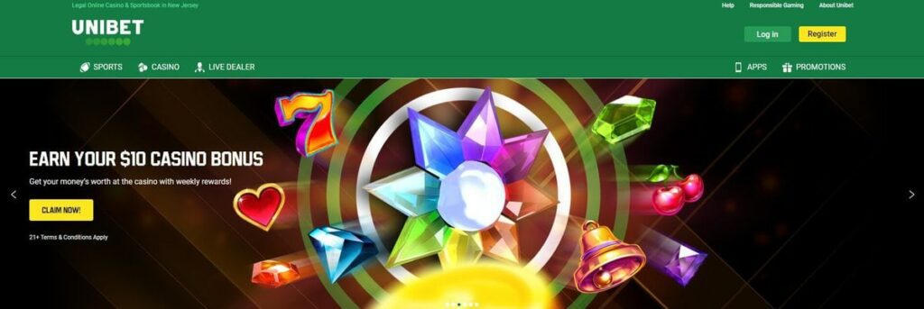 Unibet Casino Homepage