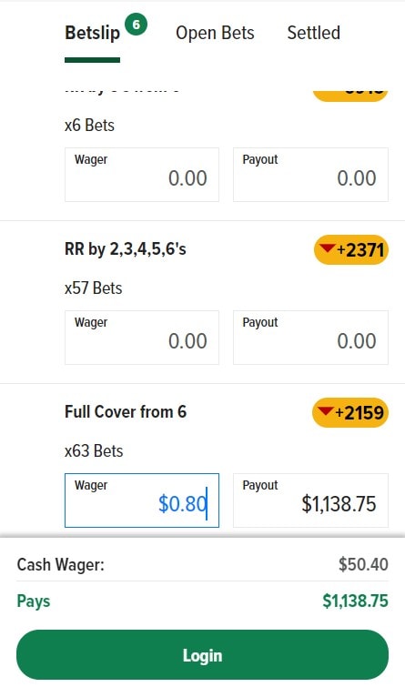 caesars sportsbook round robin betting