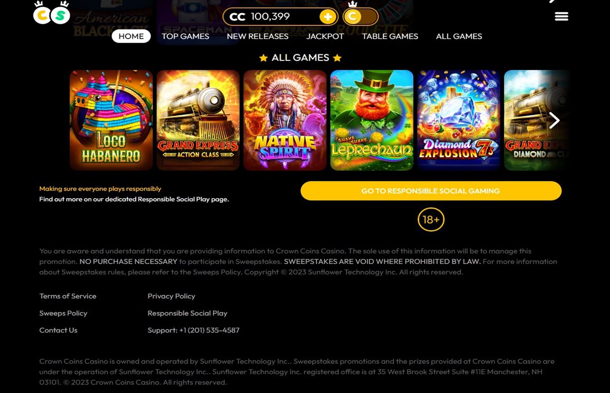 Crown Coins Casino Company Information