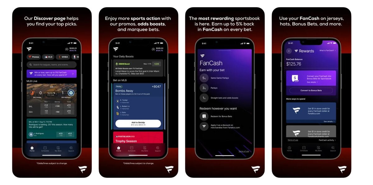 Fanatics Sportsbook App Banners