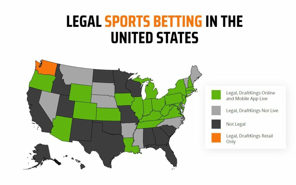 states legal draftkings