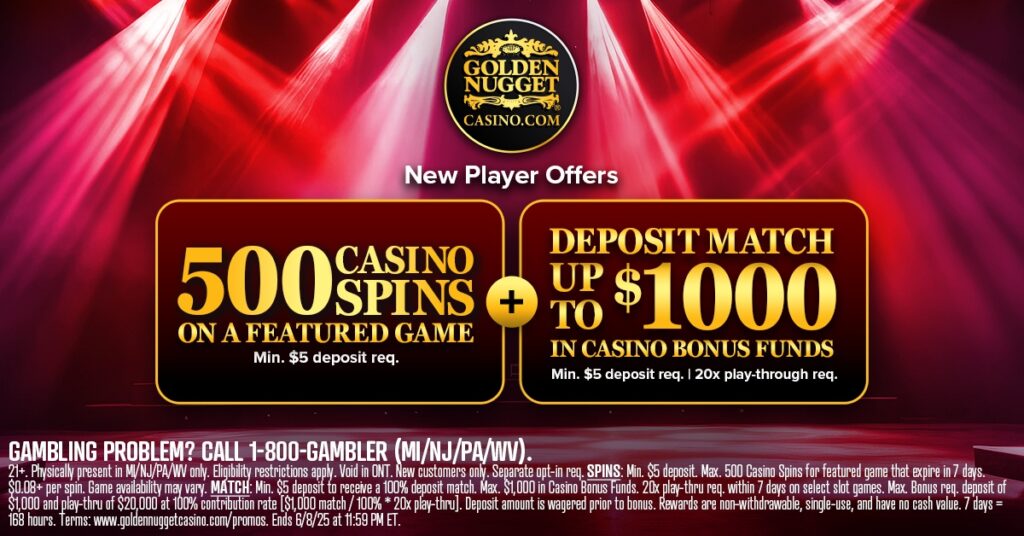 golden nugget casino welcome bonus 2025